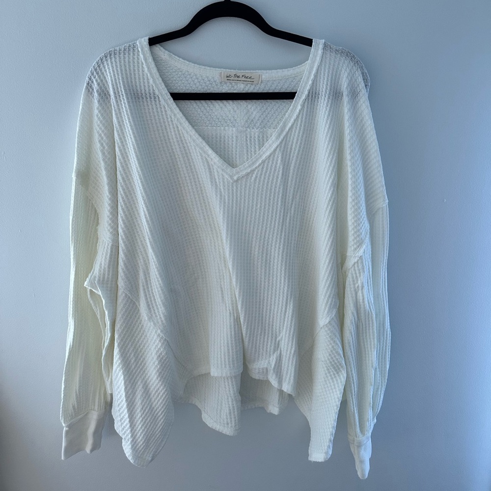 Free people Waffle Knit Sweater